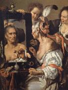 Bernardo Strozzi Woman at the mirror oil painting reproduction